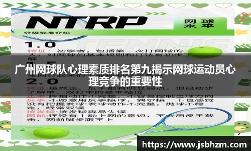 广州网球队心理素质排名第九揭示网球运动员心理竞争的重要性